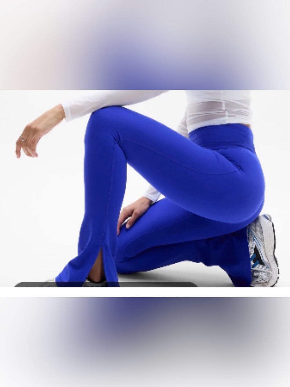 NWT Athleta Elation Split Slim Flare Leggings Active Workout Fitness Run Walk